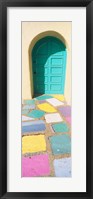 Colored Tiles of a Door in Balboa Park, San Diego, California Fine Art Print