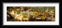 Fruits And Vegetables Market Stall, Santiago, Chile Fine Art Print