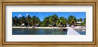Oceanfront Pier, Caye Caulker, Belize Fine Art Print