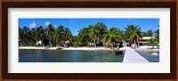 Oceanfront Pier, Caye Caulker, Belize Fine Art Print