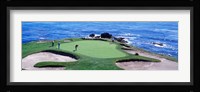 Golfers Pebble Beach, California Framed Print