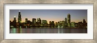 Chicago Skyline at Dusk, IL Fine Art Print
