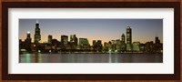Chicago Skyline at Dusk, IL Fine Art Print