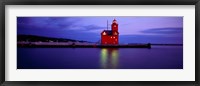 Big Red Lighthouse at Dusk, Holland, Michigan Fine Art Print