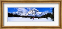 Skier Ptarmigan Peak Wall of Jericho, Skoki Valley, Canada Fine Art Print