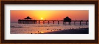 Sunset at Fort Myers Beach, FL Fine Art Print