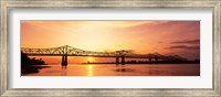 Bridge At Sunset, Mississippi Fine Art Print