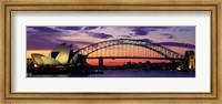 Sydney Harbor Bridge At Sunset,  Australia Fine Art Print