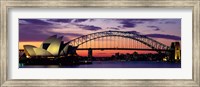 Sydney Harbor Bridge At Sunset,  Australia Fine Art Print