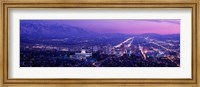 Salt Lake City at Night, Utah Fine Art Print