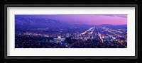 Salt Lake City at Night, Utah Fine Art Print