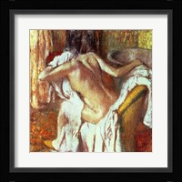 Woman drying herself Fine Art Print