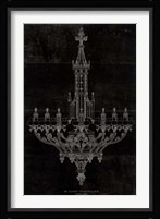 Ornamental Metal Work Chandelier Framed Print