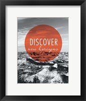 Discover New Horizons Framed Print