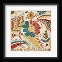 Boho Paisley Spice I Framed Print