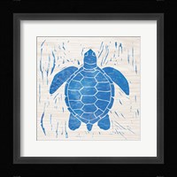 Sea Creature Turtle Blue Fine Art Print