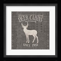 Soft Lodge III Dark Framed Print