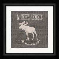 Soft Lodge IV Dark Framed Print