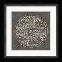Rosette VIII Gray Fine Art Print