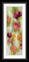 Coral and Emerald Garden III Framed Print