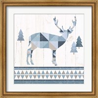 Nordic Geo Lodge Deer I Fine Art Print