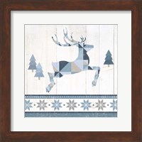 Nordic Geo Lodge Deer III Fine Art Print