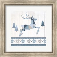 Nordic Geo Lodge Deer III Fine Art Print