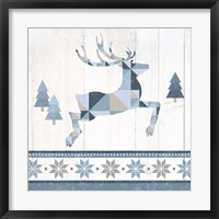 Nordic Geo Lodge Deer III Fine Art Print