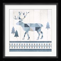Nordic Geo Lodge Deer IV Fine Art Print