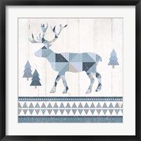 Nordic Geo Lodge Deer IV Fine Art Print