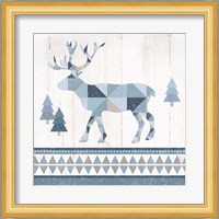 Nordic Geo Lodge Deer IV Fine Art Print