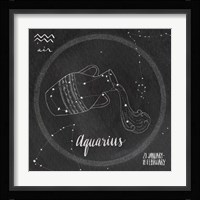 Night Sky Aquarius Framed Print