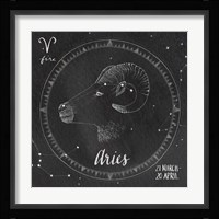Night Sky Aries Framed Print
