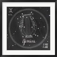 Night Sky Gemini Framed Print