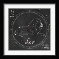 Night Sky Leo Framed Print