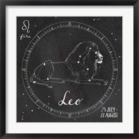 Night Sky Leo Framed Print