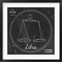 Night Sky Libra Framed Print