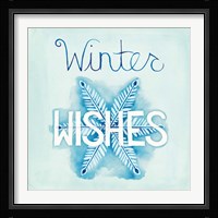 Snowflake Sayings II Framed Print