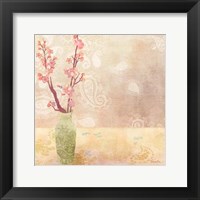 Vase of Cherry Blossoms I Fine Art Print