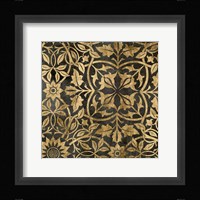 Golden Damask I Framed Print