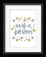 Flowers by Grace IV Framed Print