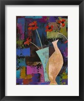 Abstract Expressionist Flowers I Framed Print