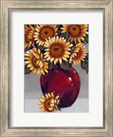 Vase of Sunflowers II Fine Art Print