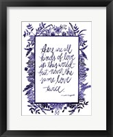 Love Quote IV Framed Print