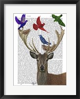 Deer & Birds Nests Fine Art Print