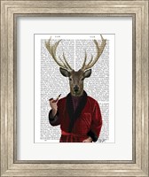 Deer in Smoking Jacket Fine Art Print
