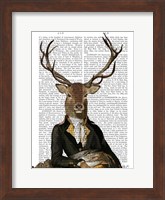 Deer in Chair Fine Art Print