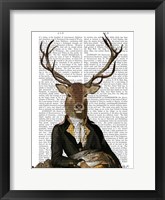 Deer in Chair Fine Art Print