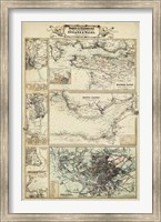 Map of the Coast of England II Fine Art Print