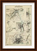 Map of the Coast of England III Fine Art Print